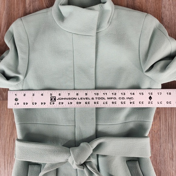 J. Crew Mint Green Trench Coat - Picture 5 of 13